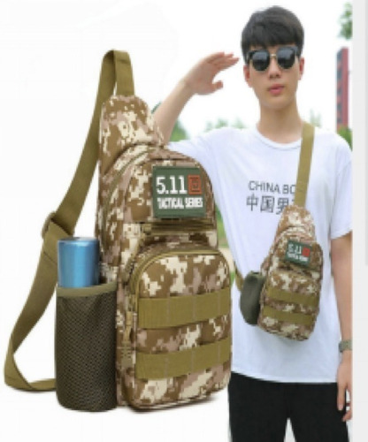 Morral Bandolera Urbano Camuflado Bolsillos Oficina Casual