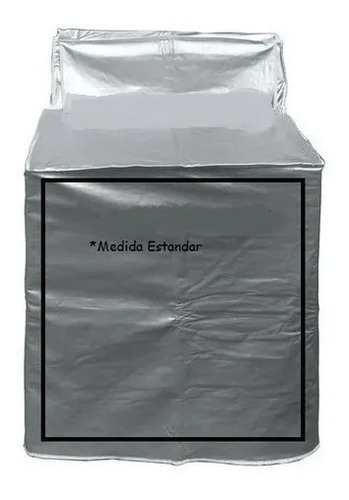 Cubierta Afelpada Funda Para Lavadora/secadora Plateado