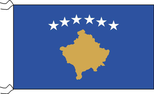 Bandera De Kosovo Estampada De 150 X 90 Cm