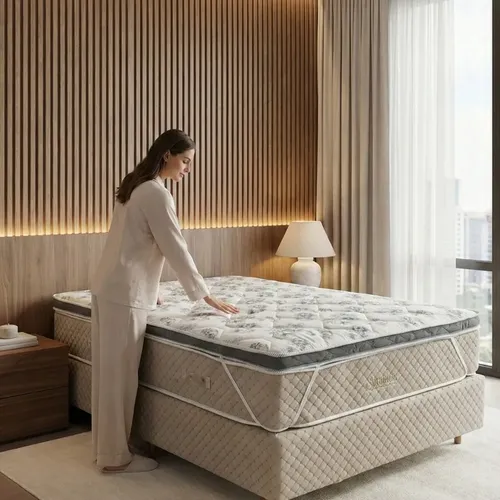 Colchão Casal Espuma D23 Soft Bommeister Conforto Premium Cinza