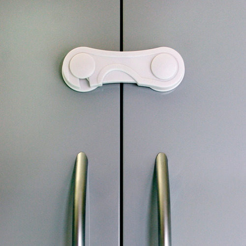 Traba Puertas Corrediza Para Alacenas Y Bajo-mesadas - Baby Innovation Color Blanco