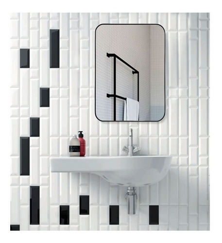 Espejo Baño 50x70 Cm Reflejar Colgante Living Rectangular