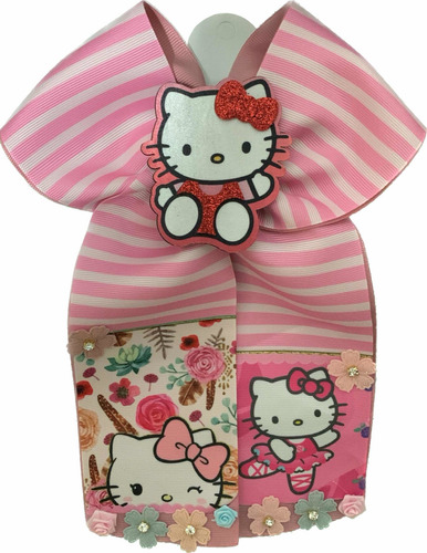 Set Moño Y Cepillo Hello Kitty