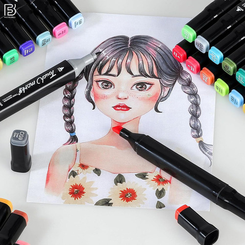 Marcadores Doble Punta X120 Touch + Pdf Para Dibujo Y Pintar