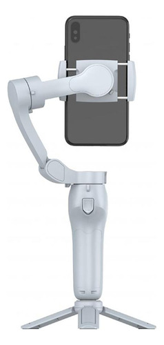 Estabilizador Gimbal 3 ejes L7c Pro Plus con AI de seguimiento facial Luz y tripode color gris