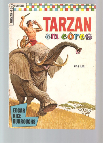 Tarzan Em Cores  Nº 1 - 1969 - Muito Bom - Frete $10,00