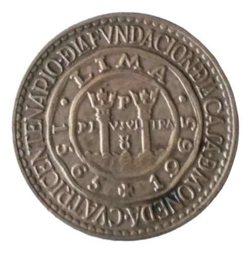 Moneda De Un Sol De Oro De 1565-1965