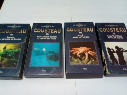 Películas Documentales Vhs Colección Jacques Cousteau Lote 