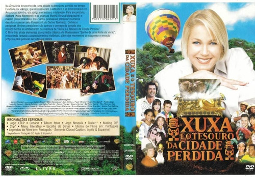 Xuxa E O Tesouro Da Cidade Perdida Dvd Original Novo Lacrado