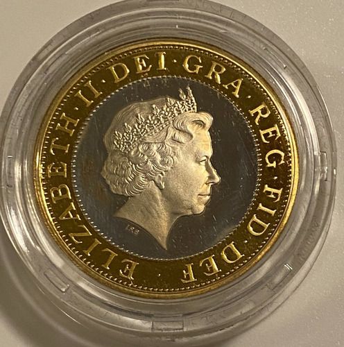Unk1045 Gran Bretaña Plata 2 Pounds 1998 Piedfort Ayff (Usado)