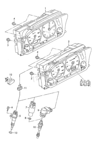 Medidor Tacometro Original Vdo Cluster Vw A3 Mk3 Jetta Golf (Usado)