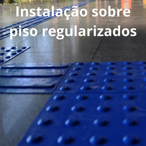 Piso Tátil Alerta E Direcional - 25 X 25cm Kit Com 40 Unid