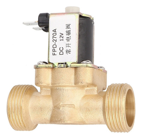 Válvula Solenoide G3/4 Normalmente De Agua Abierta Dc12v