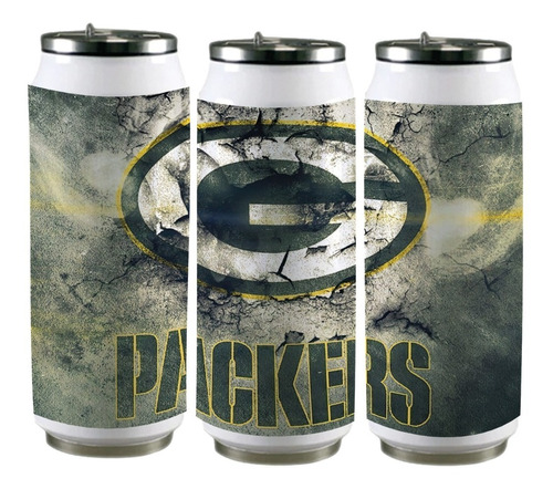 Termo Acero Lata 450 Ml Nfl Green Bay Packers