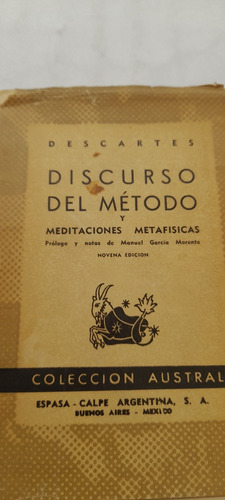 Discurso Del Método Y Meditaciones Metafísicas De Descartes