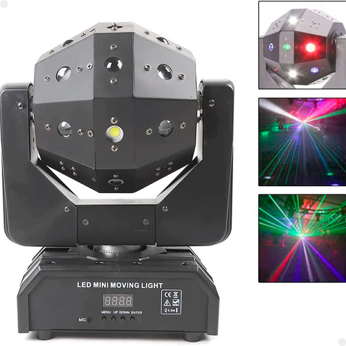 Moving Magic Ball Laser Strobo Leds Rgbw Dmx Bivolt Lorben