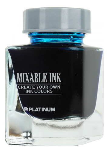 Tinta Para Caneta Tinteiro Platinum Miscível 20ml Aqua Blue