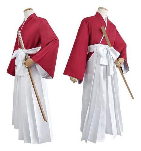 Rurouni Kenshin Disfraz De Cosplay, Himura Kenshin Hakama