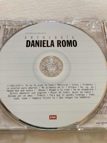 Daniela Romo / Antología Cd 2002 Exitos Impecable (Usado)