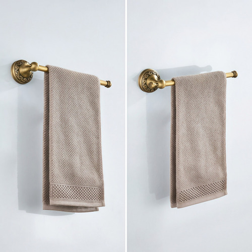 Toallero De Baño Vintage De Latón