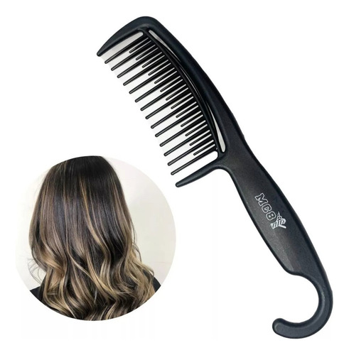 Mc8 Peine Con Separador Para Mechas Balayage Peluquería Color Negr