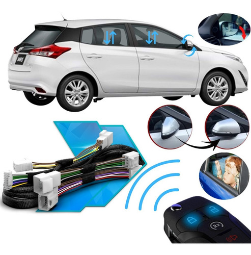 Imagem 1 de 4 de Módulo Subida Vidros Rebatimento Toyota Yaris 2021 Faaftech