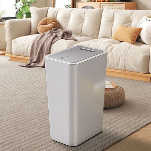 Cubo De Basura Para Baño, Bote De Basura Con Prensa De Tapa