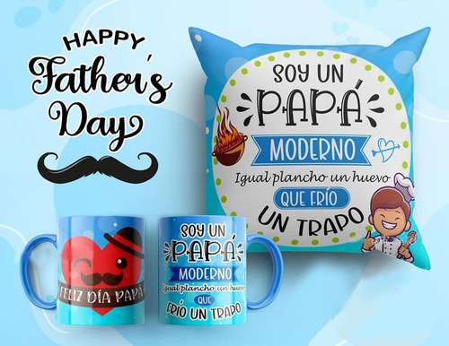 Diseños Tazas Y Almohadones Día Del Padre Combo Subli #cp07