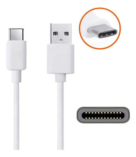 Cabo Compatível Xiaomi Poco M3 Mi8 Mi9 Note 8 9 9s 9 Pro 3a Cor Branco