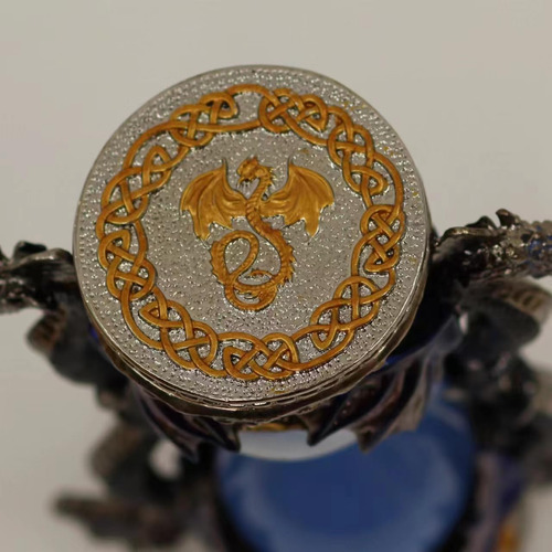 Reloj De Arena Retro Dragón 15 Minutos Decoración Gótica Azul