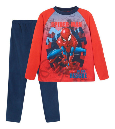 Pijama Niño Polar Rojo Spiderman