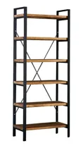Comprar Bibliotecas Estanteria En Hierro Y Madera 200x120x30