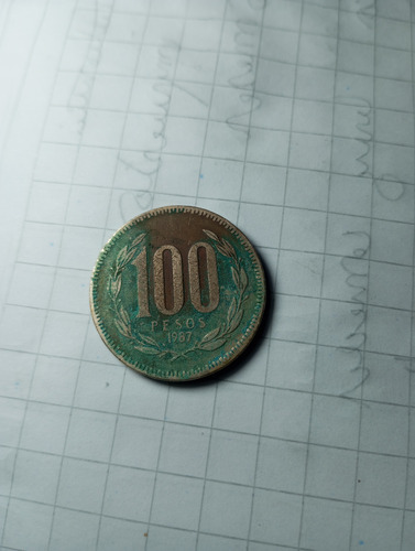 Monedas De 100 Pesos De Chile Año 1987