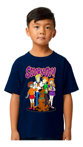 Remera Camiseta  Algodon Scooby Doo En 2 Diseños