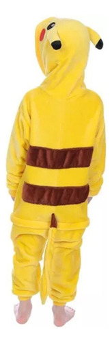 Pijama Entero Kigurumi Polar Amarillo Pika Niños