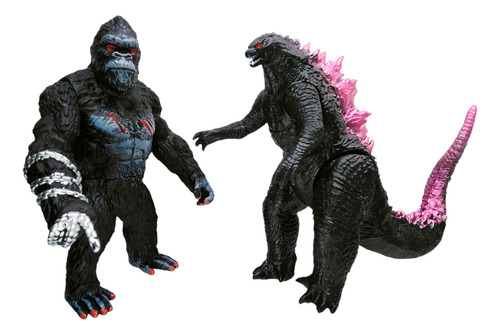 Godzilla Vs Kong Coleccion X2 Figuras Muñecos Juguete King