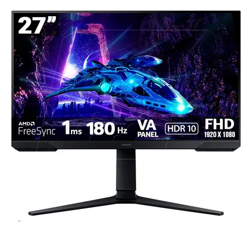 Monitor Samsung Gamer Odyssey G3 27 Va 180hz 1ms Freesync Preto