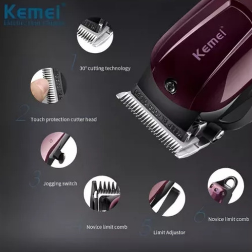 Máquina De Corte Cabelo Sem Fio Profissional Para Barbeiro