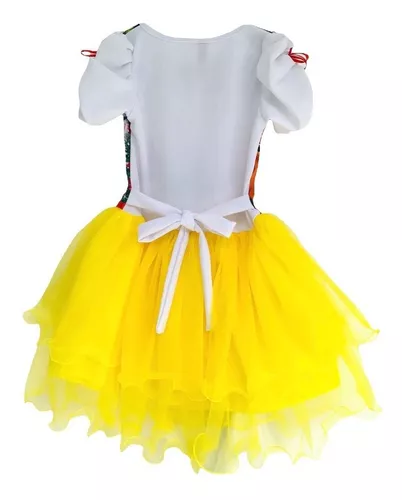 Vestido De Princesa Blanca Nieves + Faldilla +capa Y Diadema