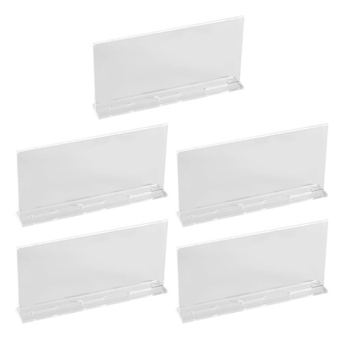 5 Tarjetas De Lugar De Acrílico Transparente Para Bodas,
