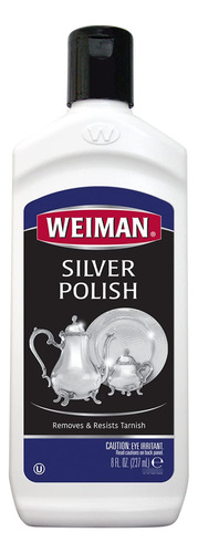 Pulidor De Plata De Ley Weiman 8 Oz Botella 24