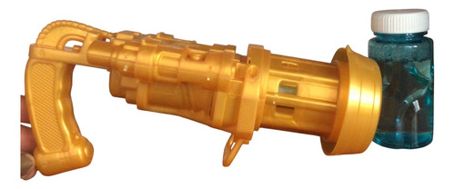 Mini Maquina De Burbujas Dorado Portátil Para Niños