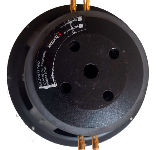 Alto Falnt Bomber Subwoofer Swbp 12 Polegadas 800w 4 Ohms Cor Pretro/vermelho
