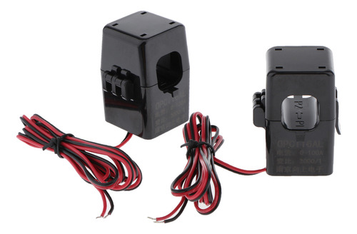 2x Atual Sensor Split Core Para 0-100a Meter 1000: 1