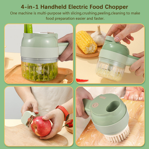 Electric Grinder With Celery Vegetable Ginger Onion Electric