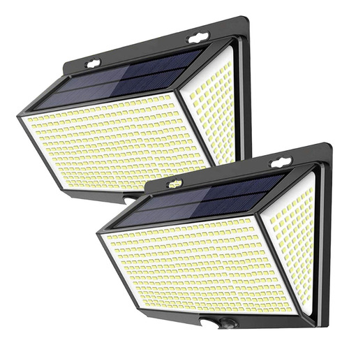 468led Luz De Pared Con Energía Solar Pir Luces Del Sensor D