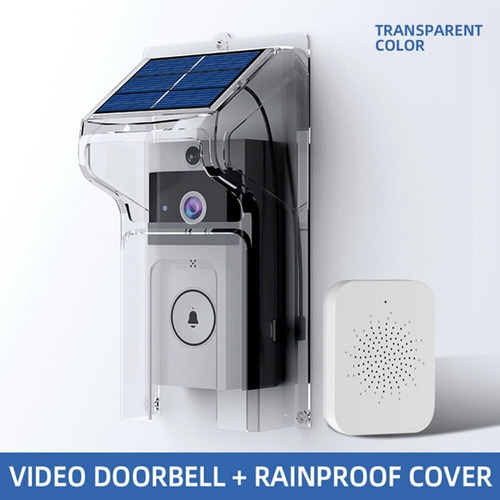 Cámara De Timbre Con Wifi Visual, Inalámbrica, Carga Solar