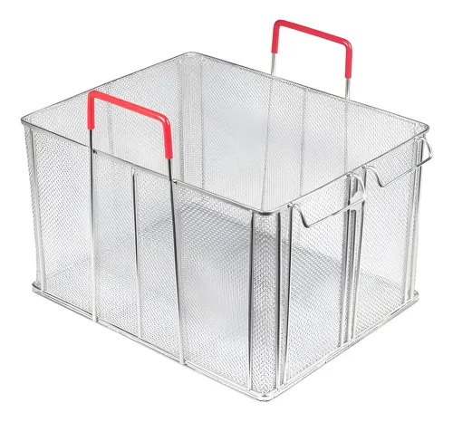 Cesta De Pasta Rectangular Para Inmersión En Acero Inox 18/8