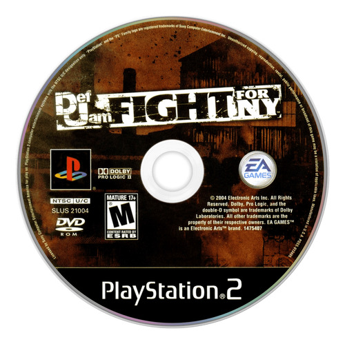 Jogo Def Jam Fight For Ny Para Ps2 Playstation 2