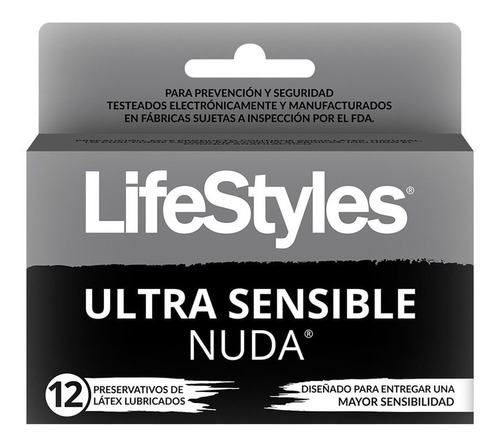 Preservativos Lifestyles Ultra Sensible Nuda 12 Unidades